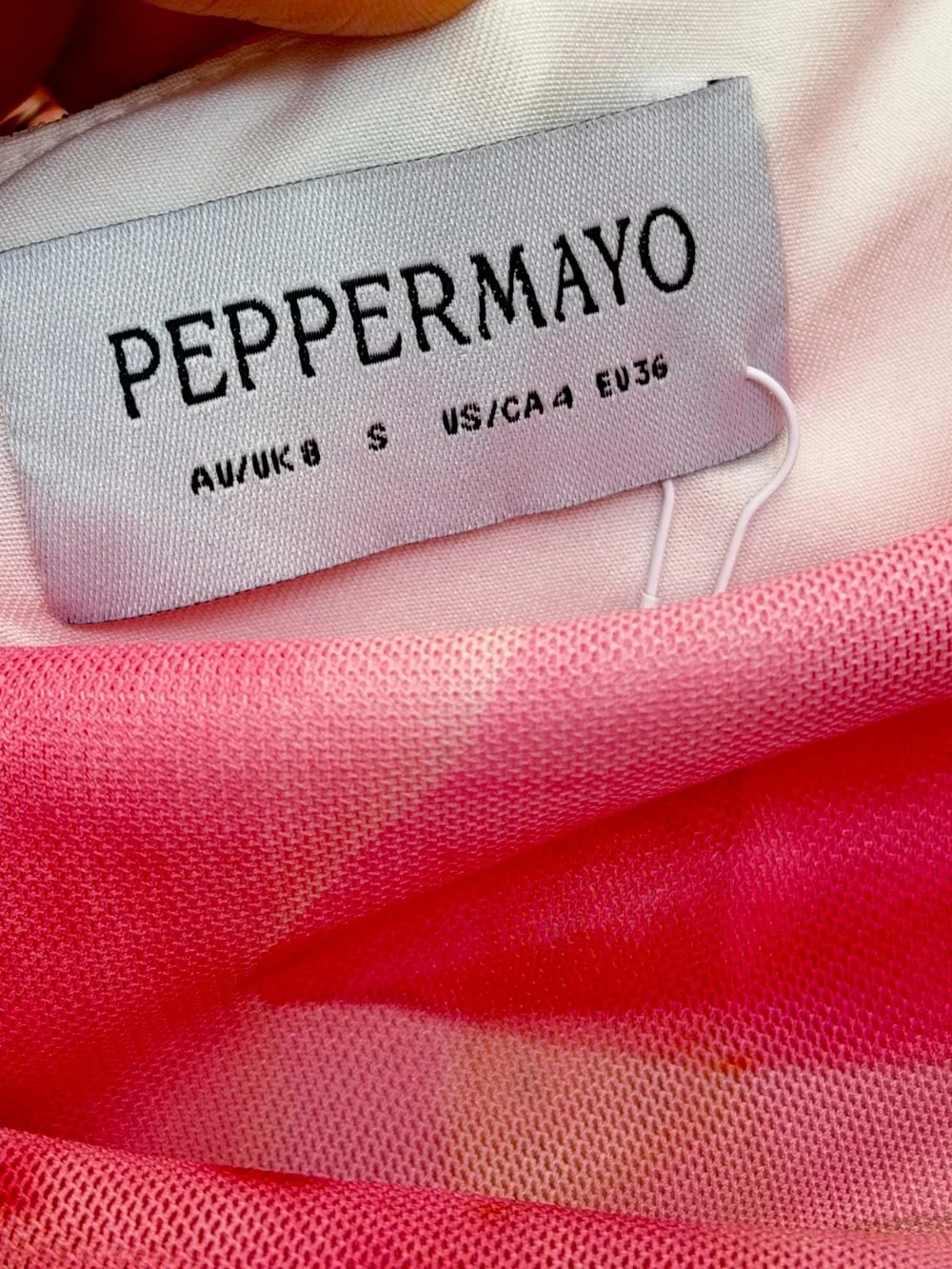 Peppermayo Pink & White Floral Mini Dress